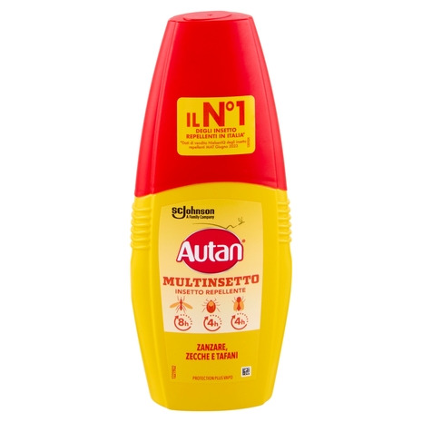 Autan Multinsetto Vapo Insetto Repellente e Antizanzare Comuni, Tigre, Zecche e Tafani, 100ml